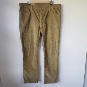 Levi’s 511 Slim Corduroy Pants Khaki Tan W38 L30 NWT